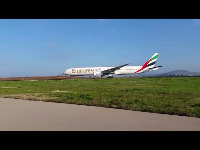 Emirates 1st flight Athnes - New York take off