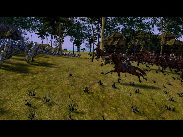 MEDIEVAL KNIGHTS GETTING RUSHED BY ARMORED CAVALRY -  ULTIMATE EPIC BATTLE SIMULATOR