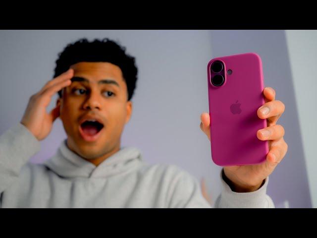 Apple iPhone 16 Fuchsia Silicone Case | Unboxing & First Impressions!