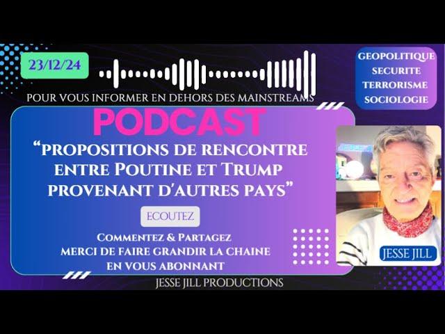 PAYS PROPOSANT UN ABRI A POUTINE & TRUMP POUR NEGOCIER. Par Jesse JILL