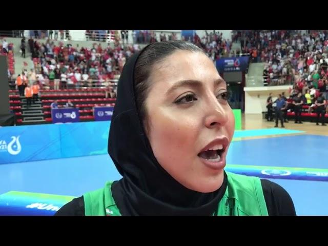 ISLAMIC SOLIDARITY GAMES 2022; Mahsa Saberi interviewed after reach the first medal of history