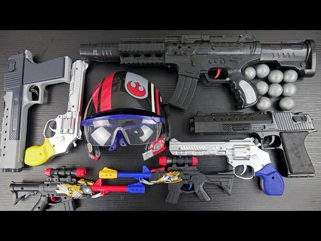 Ball Throwing Weapons - Small but Effective Bead Throwing Rifles - PAT PAT Guns and Toy Mask