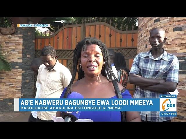 Abe Nabweru Bagumbye ewa Loodimmeeya, Baagala Abayambe ku ‘NEMA’ Okubasengula