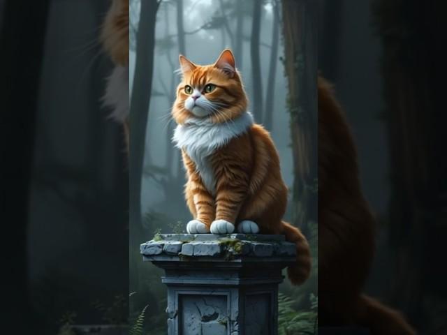 Mysterious Chonky Cat Caught Doing THIS at Midnight | Hyper Realistic Digital Art! #mysterious #cat