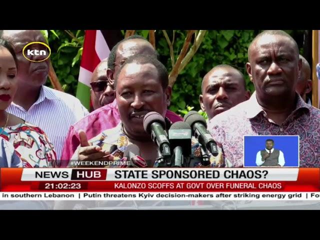 Wiper leader Kalonzo Musyoka claims the chaos on impeached DP Gachagua were state sponsored