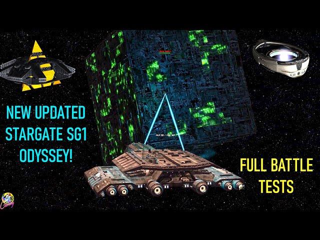 Stargate SG1 NEW Asgard Odyssey VS Borg ORI Goa'uld Fleet - Star Trek Starship Battles
