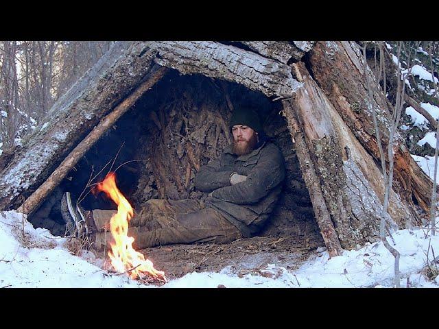 Surviving a -36° Night - No Tent & No Sleeping Bag