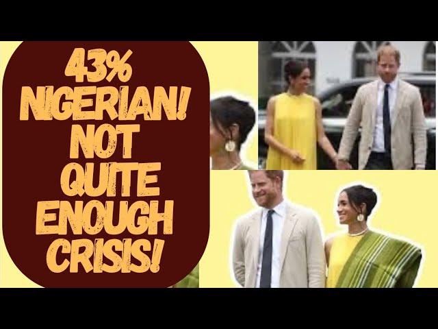 MEGHAN OH DEAR NIGERIA LEARNS 43% DOES NOT GO A LONG WAY ….#meghan #meghanmarkle #royal