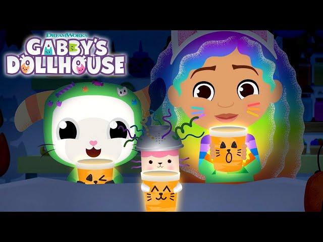 Celebrate Halloween with these Glowing Cat-O-Lanterns! | GABBY'S DOLLHOUSE | Netflix