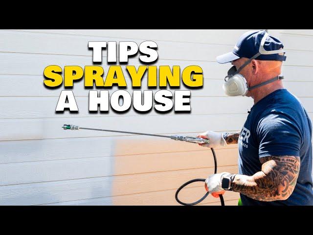 How To Spray A House With A Paint Sprayer.  House Painting Instructions.   home improvement painting