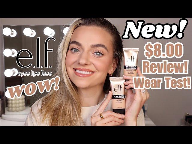 NEW Elf Soft Glam Satin Foundation REVIEW! WEAR TEST! DEMO! WOWWW!