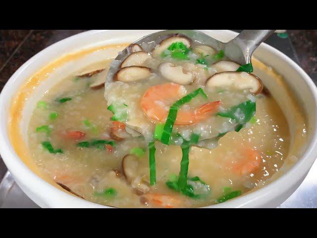 Don't Waste Leftover RiceMake Delicious Seafood Porridge Healthy & Yummy Try This Amazing Seafood