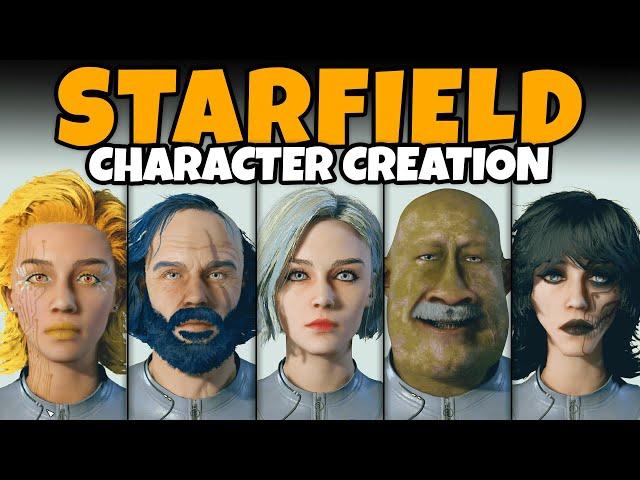 Starfield Character Creation (Male & Female, Full Customization, All Options, Backgrounds, Traits!)