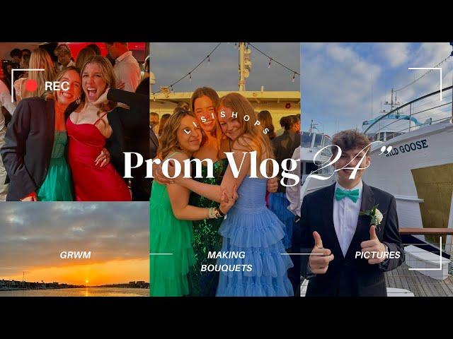 PROM VLOG (getting ready, making flowers, pictures, ect)