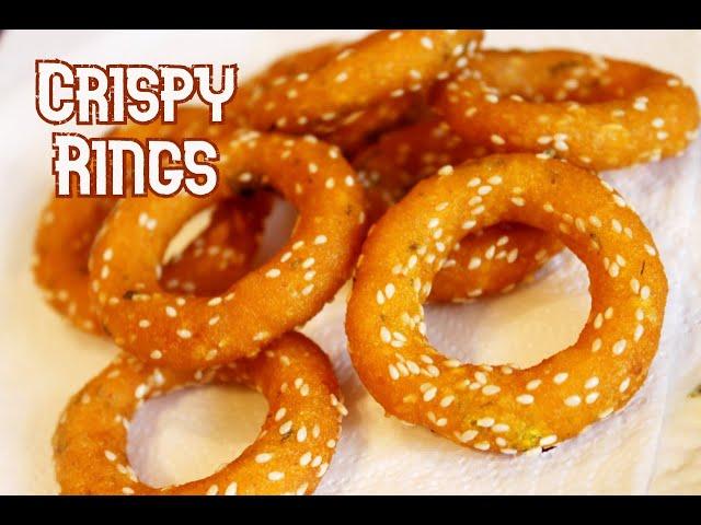 Crispy Rings | Rice flour Rings | Recipe of Crispy Rings by Coriander Touch | Snacks Recipe