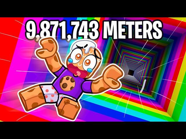 Falling 9,871,743 METERS in Roblox DROPPER!