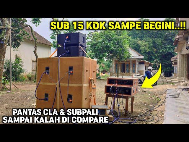 BUKAN MAIN !! CUMA 2 SUB SE HOREG INIKAH SUBWOOFER 15 Triple X Audio