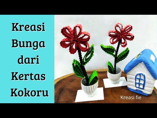 Kreasi Bunga dari Kertas Kokoru