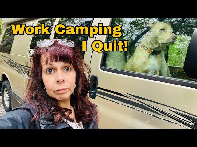 Vanlife Living Solo Female 50 + | Work Camping: She Tried To Fire Me So I Quit | Ep. 86