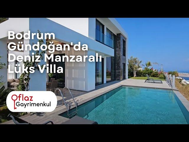 Bodrum Gündoğan'da Satılık Muhteşem Deniz Manzaralı Lüks Villa