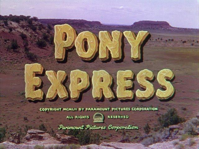 Pony Express 1953 title sequence