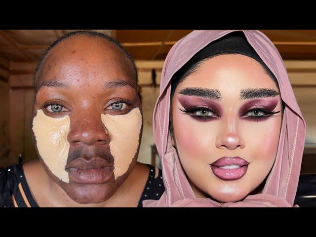 Unbelievable Gele ️‍️ And Makeup Transformation I Makeup Tutorial ️ 