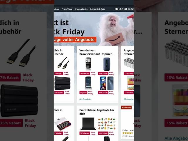 #blackfriday #amazon #cybermonday Echte Angebote bei Amazon finden!