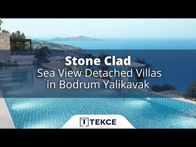 Stone Clad Sea View Detached Villas in Bodrum Yalikavak | Tekce Overseas ®