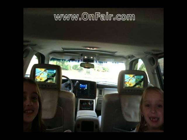 2003 Cadillac Escalade Car Headrest DVD Player Review Install