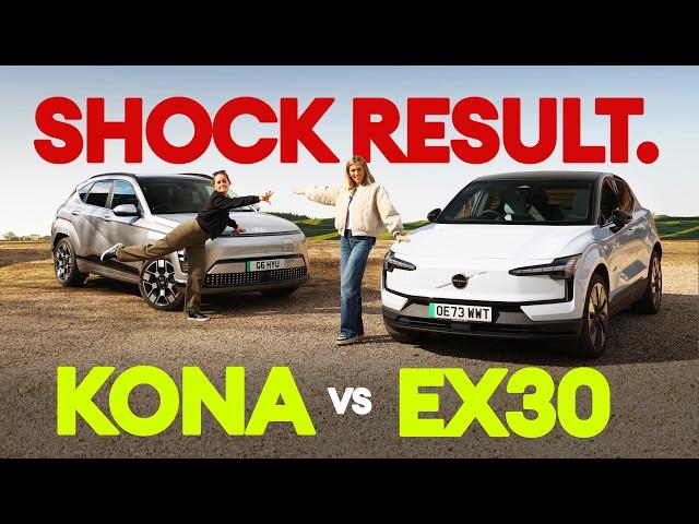 Volvo EX30 vs Hyundai Kona Electric: Result Shock! | Electrifying.com