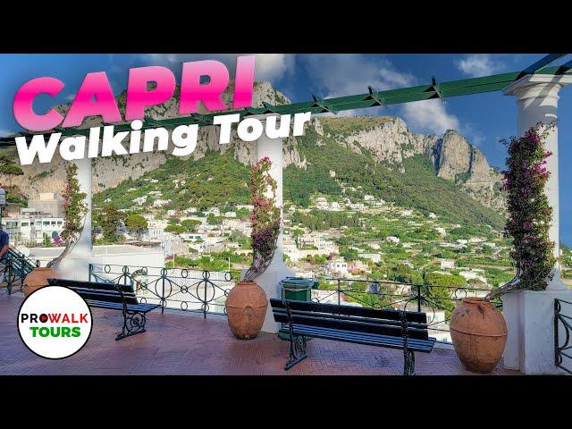 Capri, Italy Walking Tour - 4K - with Captions