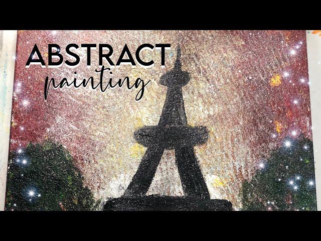 Abstract Painting || Acrylic Painting || Step by Step || Content Creators of Kerala