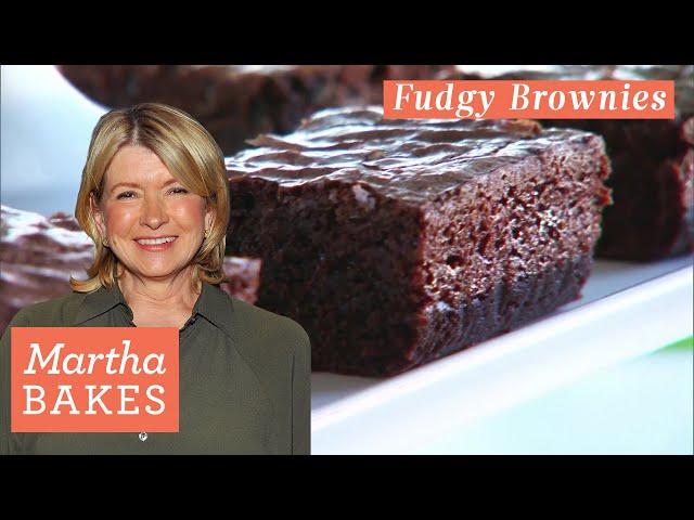 Martha Stewart’s Fudgy Brownies | Martha Bakes Recipes | Martha Stewart