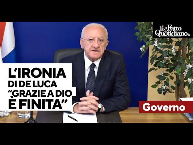 De Luca sfida il governo: "Grazie a Dio la campagna elettorale è finita, ora le cose importanti..."