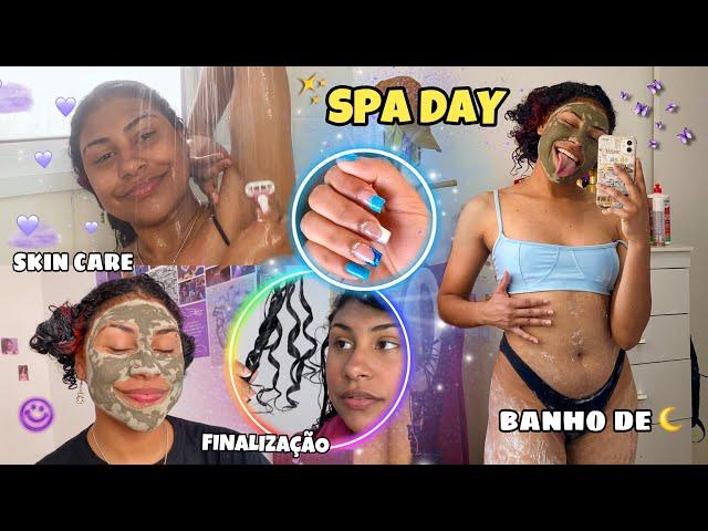 SPA DAY | skin care, finalização, banho de lua