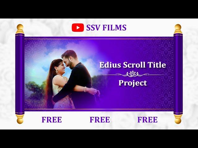 | EDIUS CINEMATIC TITLE PROJECT FREE DOWNLOAD || SCROLL TITLE PROJECT || NEW LETST 2022 |