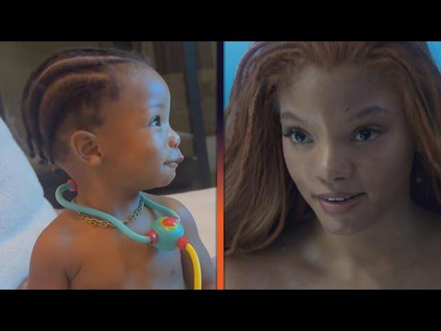 Halle Bailey’s Son Halo Has Sweetest Reaction to The Little Mermaid