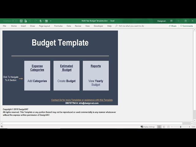 Excel Budget Template [Budgeting Spreadsheet]