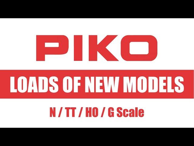 LOADS OF NEW MODEL RAILWAY MODELS from PIKO - NEW Releases 2024