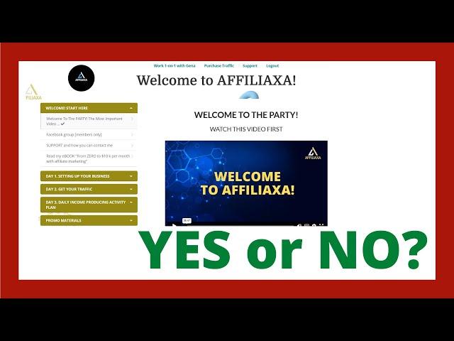 AFFILIAXA Review - Legit System?