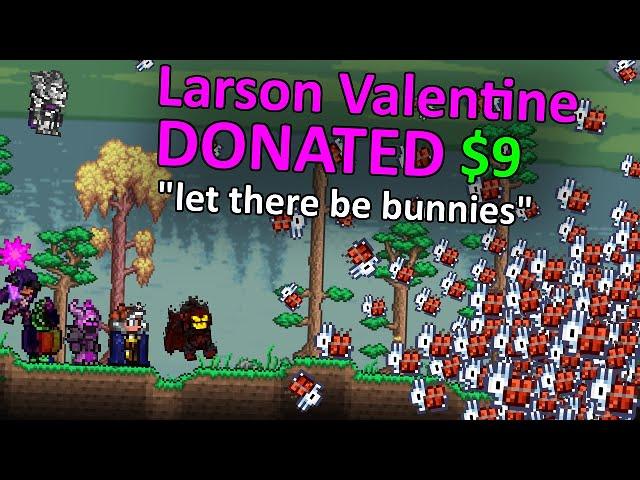 Terraria but donations affect gameplay (HIGHLIGHTS)