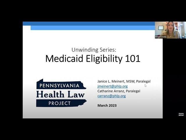 2023 Unwinding Webinar Series: Medicaid Eligibility 101