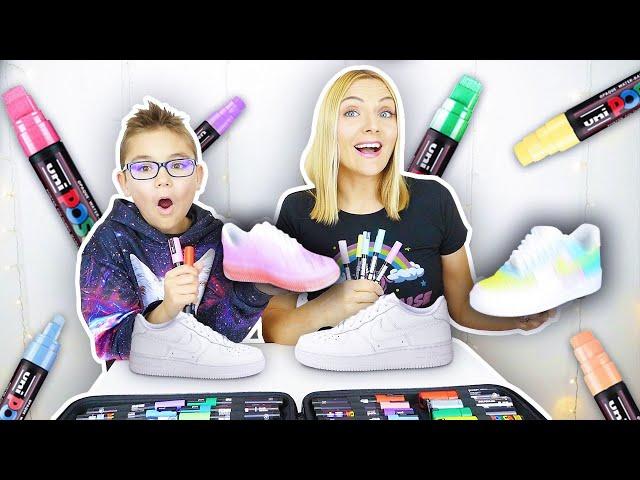 On Custom des Air Force 1 Licorne Ft. Swan The Voice | Sophie Fantasy