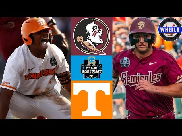 #8 Florida State v #1 Tennessee (MUST WATCH, AMAZING) | College World Series | 2024 College Baseball