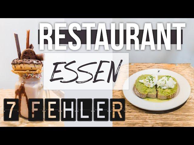 DIESE FEHLER MACHT FAST JEDER BEIM ESSEN GEHEN | 7 schlanke Restaurant Fitness Hacks