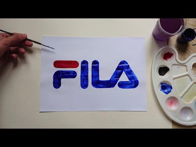 Cómo dibujar el logotipo de Fila/How To Draw Fila Logo