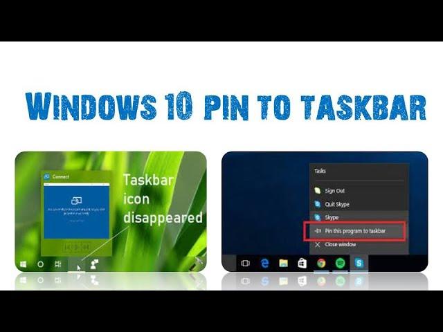 Windows 10 Pin / unpin to Start and Taskbar || Windows 10 in Bangla