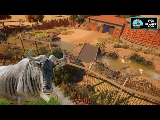 Planet Zoo: Blue Wildebeest River | A Beautiful Habitat Build |