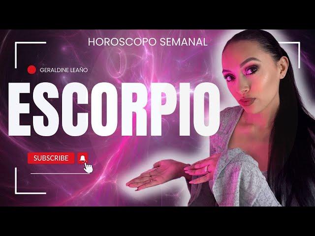 ESCORPIO HOROSCOPO 21 AL 27 DE OCTUBRE 2024