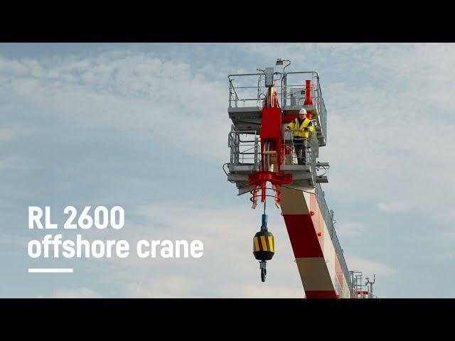 Maritime offshore highlight - Ram luffing crane RL 2600 | Liebherr